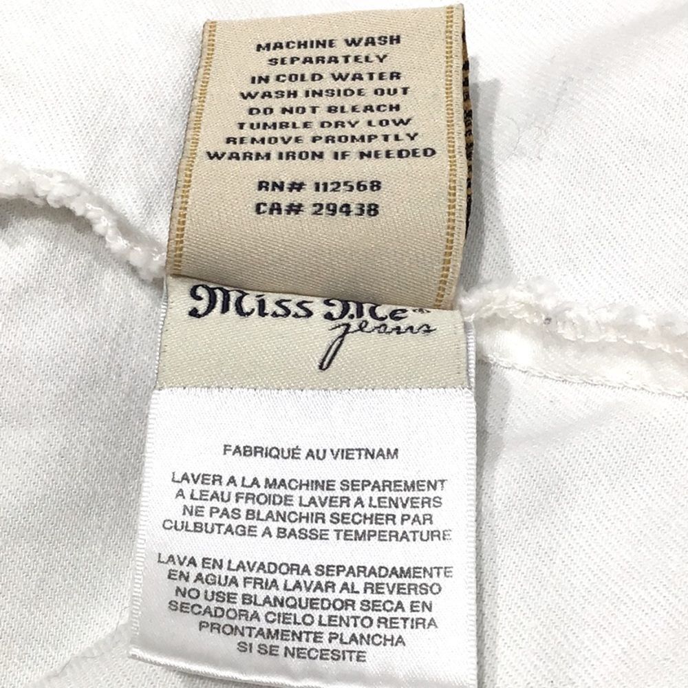 Miss Me White Denim Vest - Picture 14 of 14